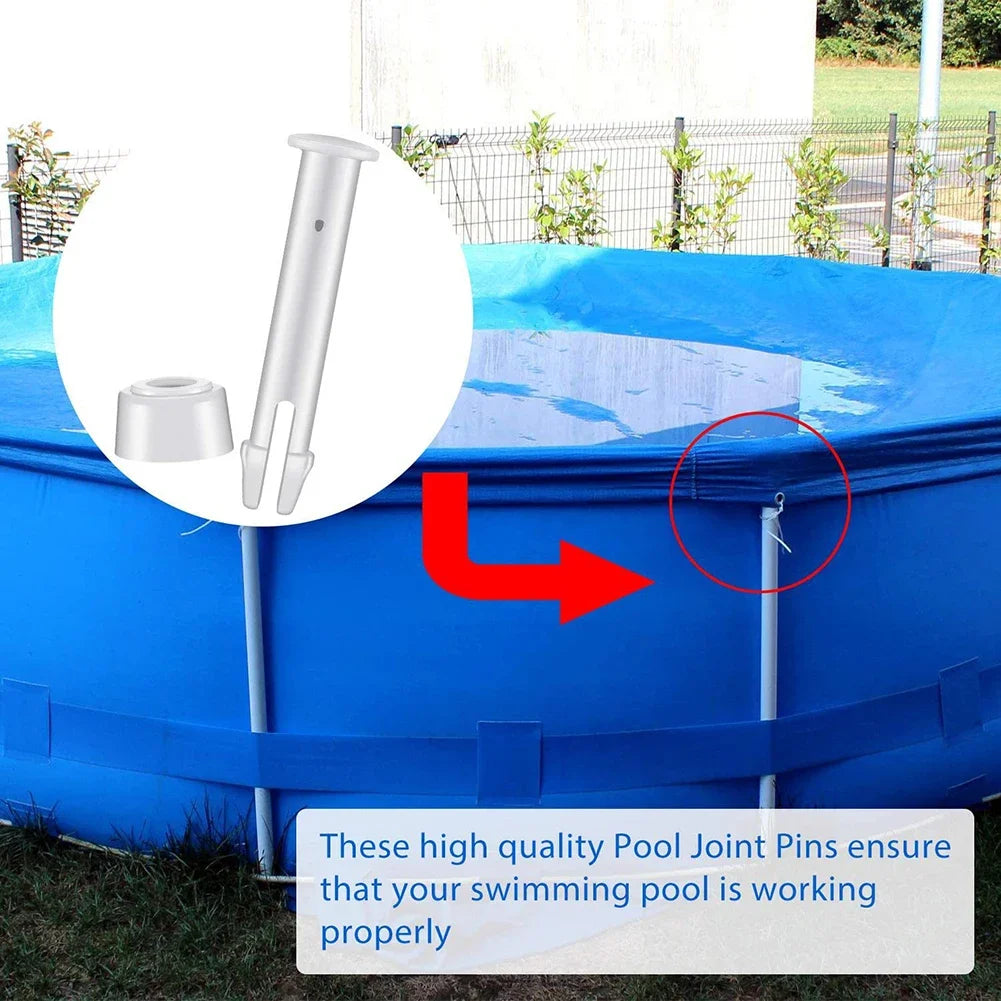 12/24Pcs Replacement Plastic Pool Joint Pins for Intex Round Metal Frame Pools with Rubber Seals Lock Set Swimming Pool Parts Beauty World Shop