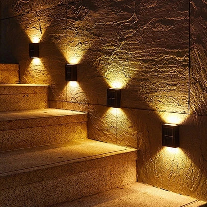 Solar LED Outdoor Light Solar Lighting Sensor Lamp Streetlights Exterior Garden Decoration Garland Waterproof Solar Wall Light Beauty World Shop