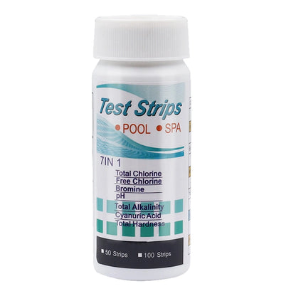 50/100pcs 3/5/6/7 in 1 Swimming Pool PH Test Strips SPA Swimming Pool Water Tester Paper Hardness Tool for Chlorine Bromine Beauty World Shop