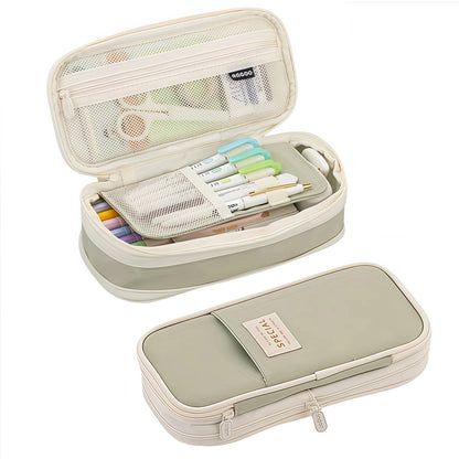 Large Capacity Pencil Case Stationery School Supplies Pencil Cases Pouch Office Desk Storage Bag Students Kids Pen Case Bags Box Beauty World Shop