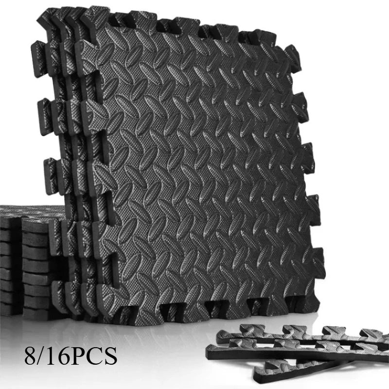 8/16 Pcs Foam Fitness Non Slip Yoga Mat Fitness Floor Tile Protection Pad Fitness Equipment Mat Suitable for Indoor Fitness Beauty World Shop