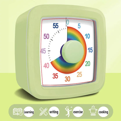 Visual Timer Children's Self-discipline Tool Countdown 60-minute Student Learning Homework Time Pomodoro Stopwatch Management Beauty World Shop