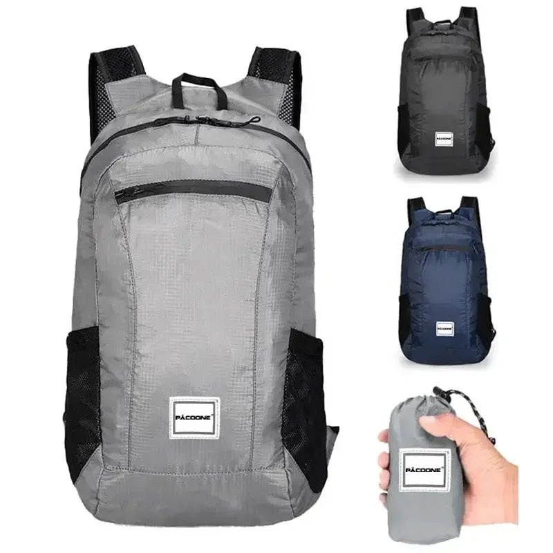 Outdoor Hiking Bag 20L Lightweight Portable Backpack Foldable Waterproof Folding Ultralight Pack for Women Men Travelling Hiking Beauty World Shop