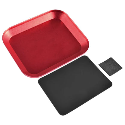 9IMOD RC Screw Tray with Magnetic Pad Aluminium Alloy Magnet Screws Disk Storage Plate for RC Airplane Car Boat Repair Tool Beauty Fashion