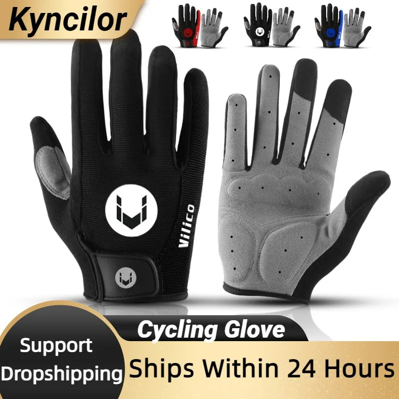 MTB Bike Sports Cycling Gloves Full Finger Men Women Running Fitness Gym Spring Summer Riding Motorcycle Gloves Beauty World Shop