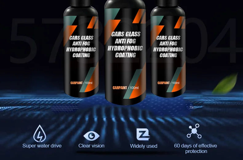 Car Glass Anti-rain Water Spray Repellent Nano Coating Hydrophobic Waterproof Agent Oil Film Removing  Auto Glass Film Agent Beauty World Shop
