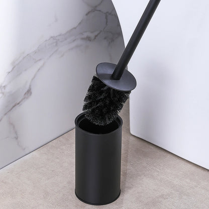 Toilet Brush Set Circular Type Stainless Steel Toilet Brush Extra Long Handle Standing for Hotel RV Toilet Bathroom Beauty World Shop