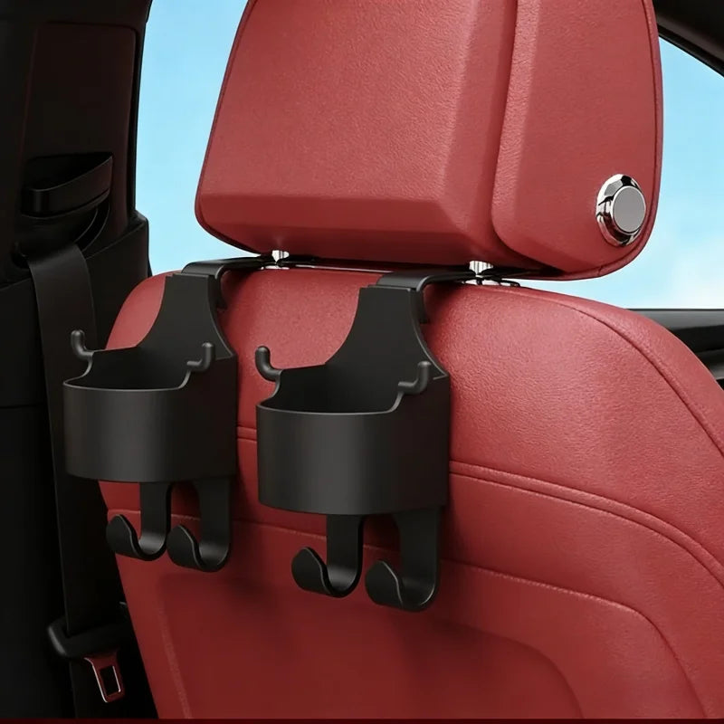 Car Supplies Seat Back Storage Rack1/2Multifunctional cup holder storage box with hookPPMaterial Beverage Phone Holder Car Mount Beauty World Shop