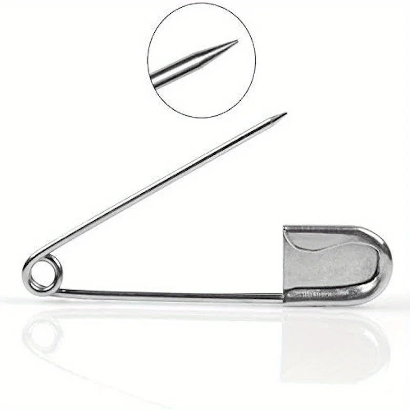 1pc Large Stainless Steel Safety Pin, Heavy Duty Oversize Pins for Laundry, Upholstery, Blankets, Quilting, Fashion Decor Beauty World Shop