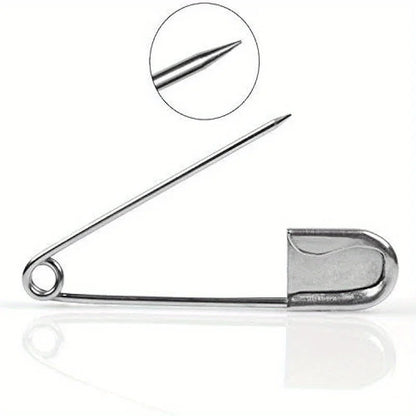 1pc Large Stainless Steel Safety Pin, Heavy Duty Oversize Pins for Laundry, Upholstery, Blankets, Quilting, Fashion Decor Beauty World Shop