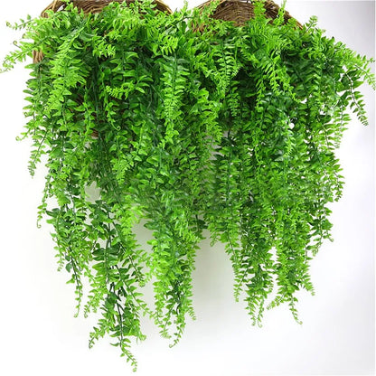 1/2PCS Green Artificial Plants Christmas Home Garden Bedroom Balcony Desktop Table Bonsai Wedding Party Decor Fake Plastic Grass Beauty World Shop