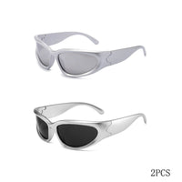 2PCSSilverSilverGrey