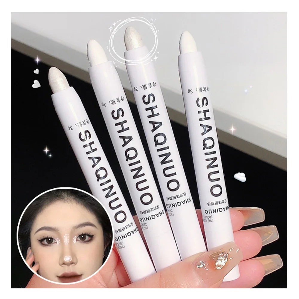 Matte Eyeshadow Stick White Eyeliner Shimmer Silver Highlighter Pen Beauty World Shop