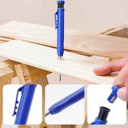 6Pcs Engineering Drawing Woodworking Marking Mechanical Pencils, 2.8mm Long Head Carpenter Pencil, Applicable Construction Works Beauty World Shop