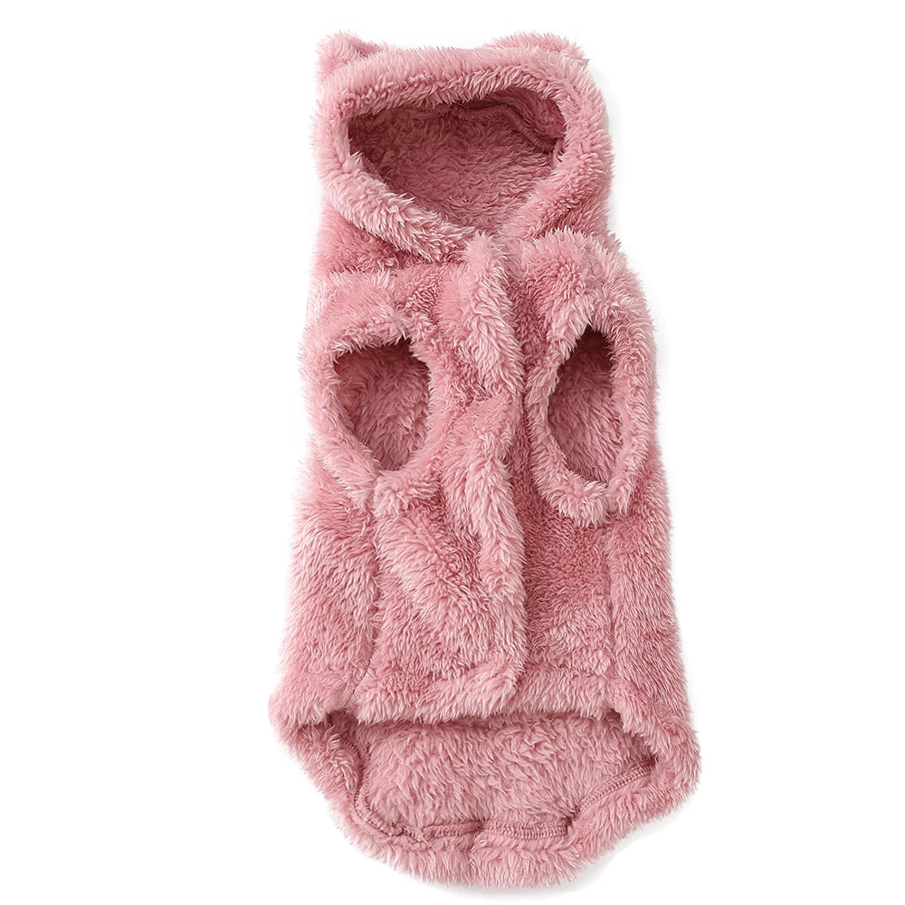 Fleece Warm Cat Costume For Winter Autumn Cute Soft Cats Clothes For Small Medium Dog Kitty Kitten Sweater Funny Pet Coat Sphynx