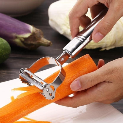 High Quality Stainless Steel Potato Cucumber Carrot Grater Julienne Peeler Vegetables Fruit Peeler Vegetable Slicer Beauty Fashion