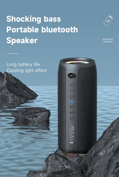 ZEALOT-S51PRO 40W High-power Bluetooth Speaker 3D Stereo Bass Bluetooth Speaker Portable IPX5 Waterproof Suitable TWS Boom Box