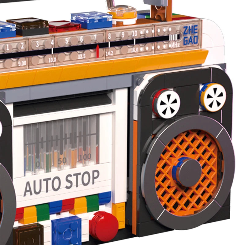 554PCS Color Radio Model Building Blocks Retro Small Home Appliances Assembly Bricks DIY Toys Decoration Children Holiday Gift Beauty World Shop