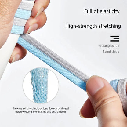 No tie Shoelaces for Shoes 8MM Flat Elastic laces Sneakers Kids Adult Quick Shoelace without ties Shoe Accessories Beauty World Shop