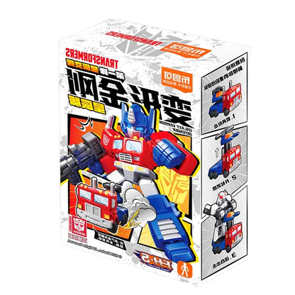 Blokees Transformation Optimus Shockwave Prime Megatron Starscream Bumblebee Anime Figure Robot Assembly Toys Blind Box Gifts Beauty World Shop
