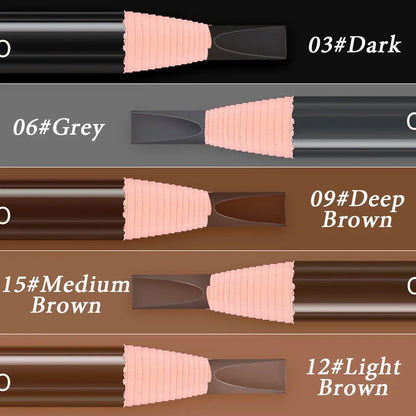 5pcs Professional Microblading Pencil Permanent Eyebrow Pencil Tattoo Waterproof Art Tint Makeup Eye Brow Pen Enhancers Cosmetic Beauty Trend Shop