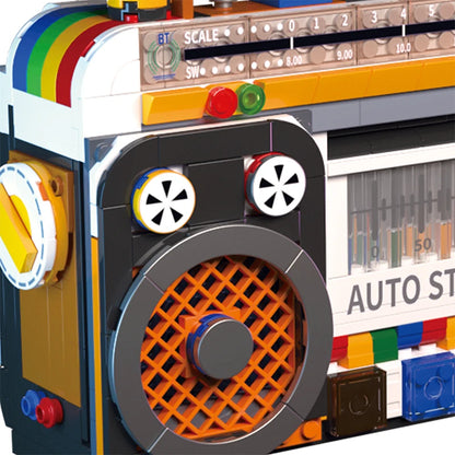 554PCS Color Radio Model Building Blocks Retro Small Home Appliances Assembly Bricks DIY Toys Decoration Children Holiday Gift Beauty World Shop