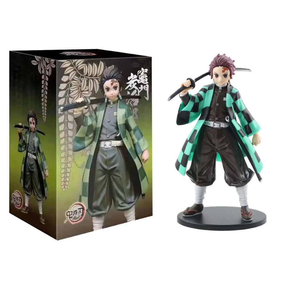 Anime Demon Slayer Kimetsu no Yaiba Figure Kamado Tanjirou Action Figure Agatsuma Zenitsu Nezuko Warrior PVC Model Toys Beauty World Shop