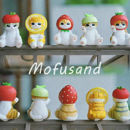 Mofusand Shark Cat Blind Box Series Toy Creative Desktop Cartoon Ornament Doll Collectibles Home Decoration Mystery Box Fun Gift Beauty World Shop