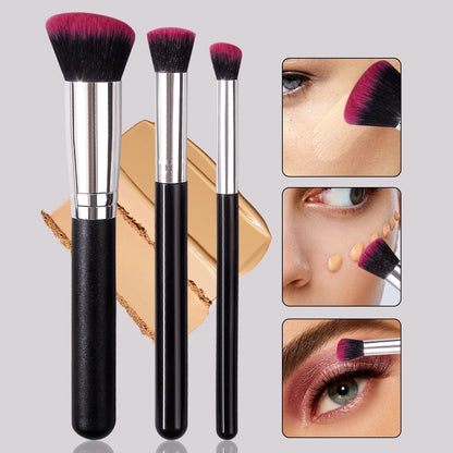 Foundation Concealer Brush, Premium Contour Blusher Brushes, Flawless Under Eye Dense Face Makeup Brush For Blending Beauty World Shop
