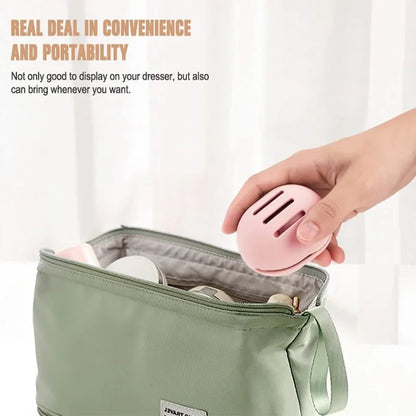 1PC Makeup Sponge Holder Eco-Friendly Silicone Multi-hole Beauty Sponge Storage Case Travel Protable Cosmetic Puff Holder Box Beauty World Shop