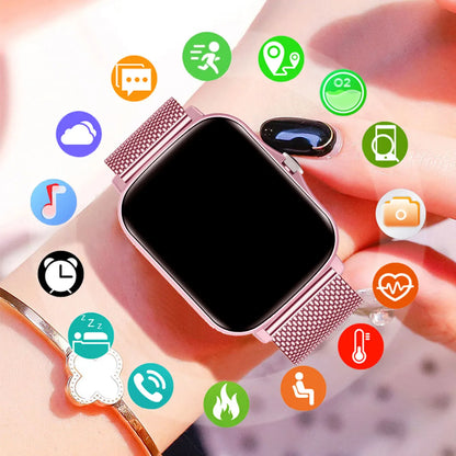 1.83'' Waterproof Smart Watch with Message Answer Call Sleep Monitoring Sports Pedometer Information Alerts For iPhone Android Beauty World Shop