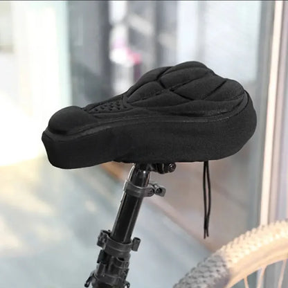 Soft 3D Padded Cycling Bicycle MTB Bike Saddle Seat Cover Cushion Sponge Foam Comfortable Saddles Mat Bicycle Accessory Beauty World Shop