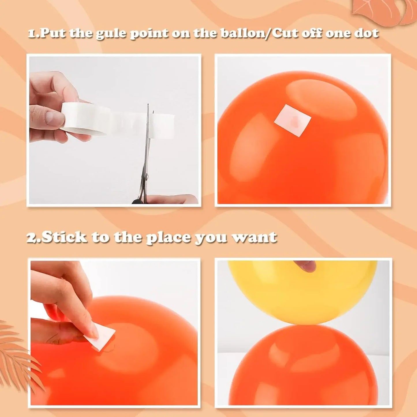 Double Sided Clear Sticky Point Tape Balloon Glue Dot Adhesive Birthday Wedding Party Balloons Glue Sticker Photoes Stand Arch Beauty World Shop