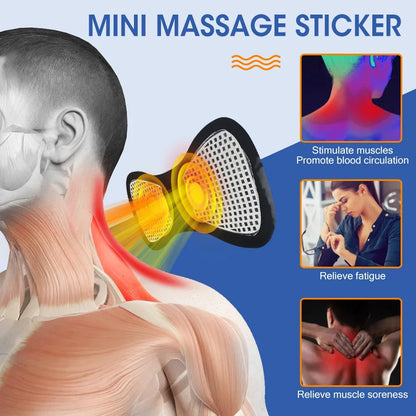 Electric Neck Massager EMS Muscle Massage Stimulator Low Frequency Instrument Back Cervical Calf Patches Pain Joints Mini Device Beauty World Shop