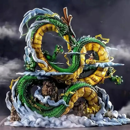 23cm/9.05in Anime Dragon Ball Z Figure Shenron Goku And Shenron Action Figure Model Pvc Statue Doll Collection Toy Gifts Beauty World Shop