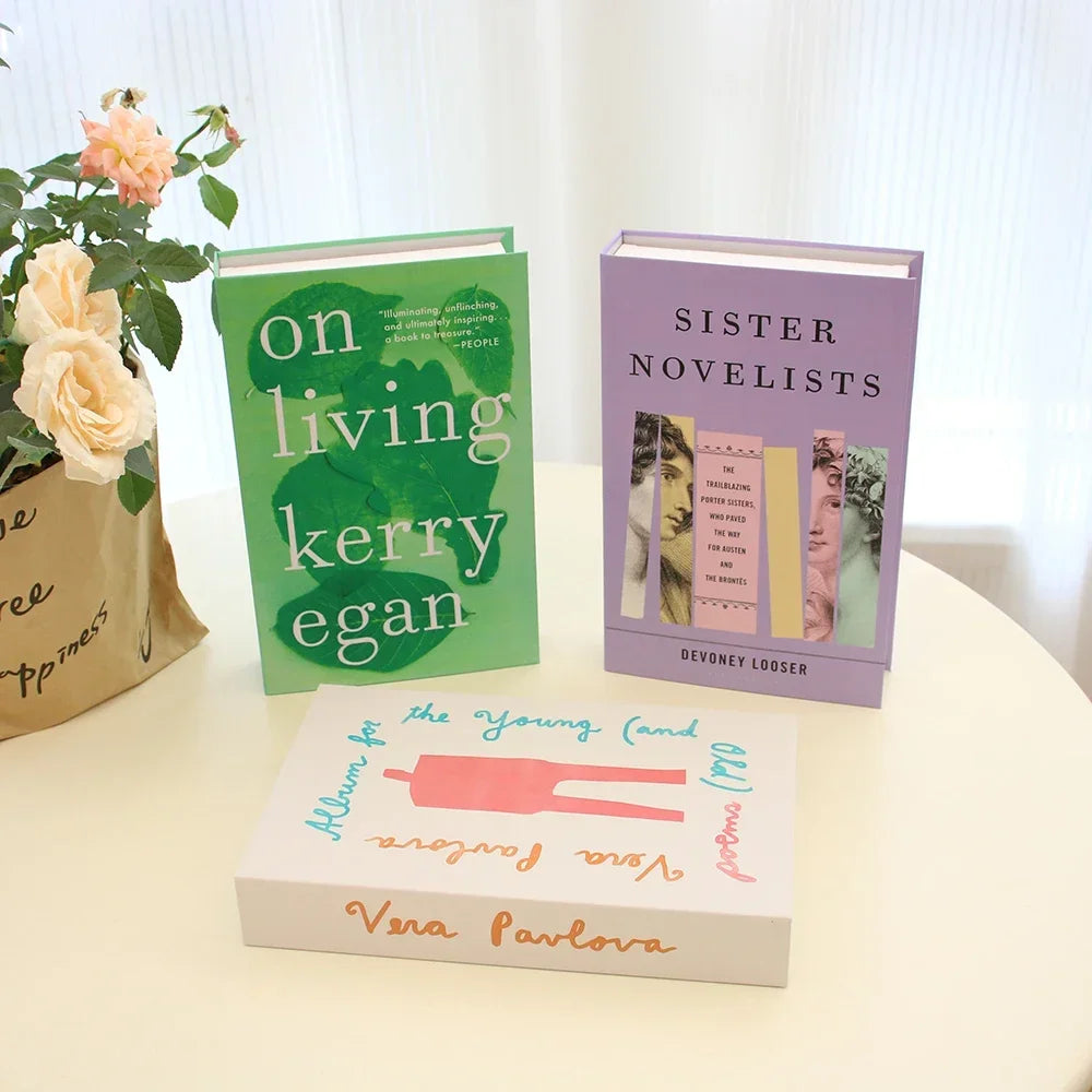 3Pcs Foldable Fashion Fake Books Living Room Decoration Designer Books Coffee Table Ornaments Club Hotel Room Villa Prop Books Beauty World Shop