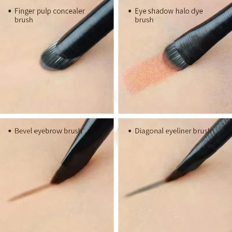 6-Piece Eye Makeup Brush Set: Professional Soft Contour Eyeshadow Brush, Small Eye Makeup Brushes for Detailed Eye Makeup, Facia Beauty World Shop