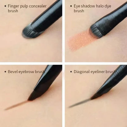 6-Piece Eye Makeup Brush Set: Professional Soft Contour Eyeshadow Brush, Small Eye Makeup Brushes for Detailed Eye Makeup, Facia Beauty World Shop