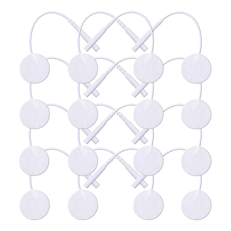 25mm Self-Adhesive Electrode Pads with Conductive Gel for EMS Electric Muscle Stimulator Pulse Massager Replacement Accessory Beauty World Shop