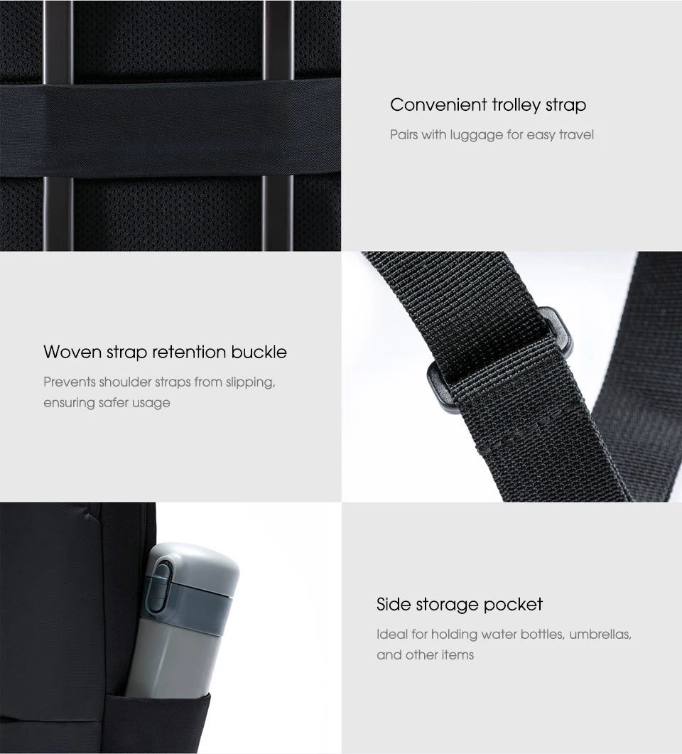 Xiaomi Classic Business Backpack 2 Fashion Laptop Bag for Men and Women Travel Large Capacity Backpack Beauty World Shop