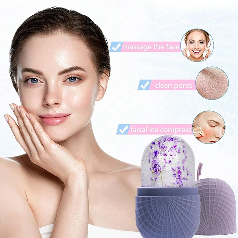 Face and Eye Ice Roller, Face Beauty Ice Roller, Facial Ice Massage Beauty Silicone, Reusable Leakproof Skin Care Tool Beauty World Shop