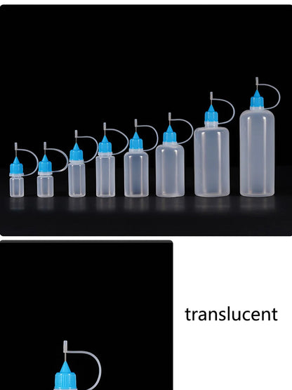 5ml 10ml 20ml 30ml 100ml 120ml PE Plastic Squeezable Tip Applicator Bottle Refillable Dropper with Needle Tip Caps Oil Bottles Beauty World Shop