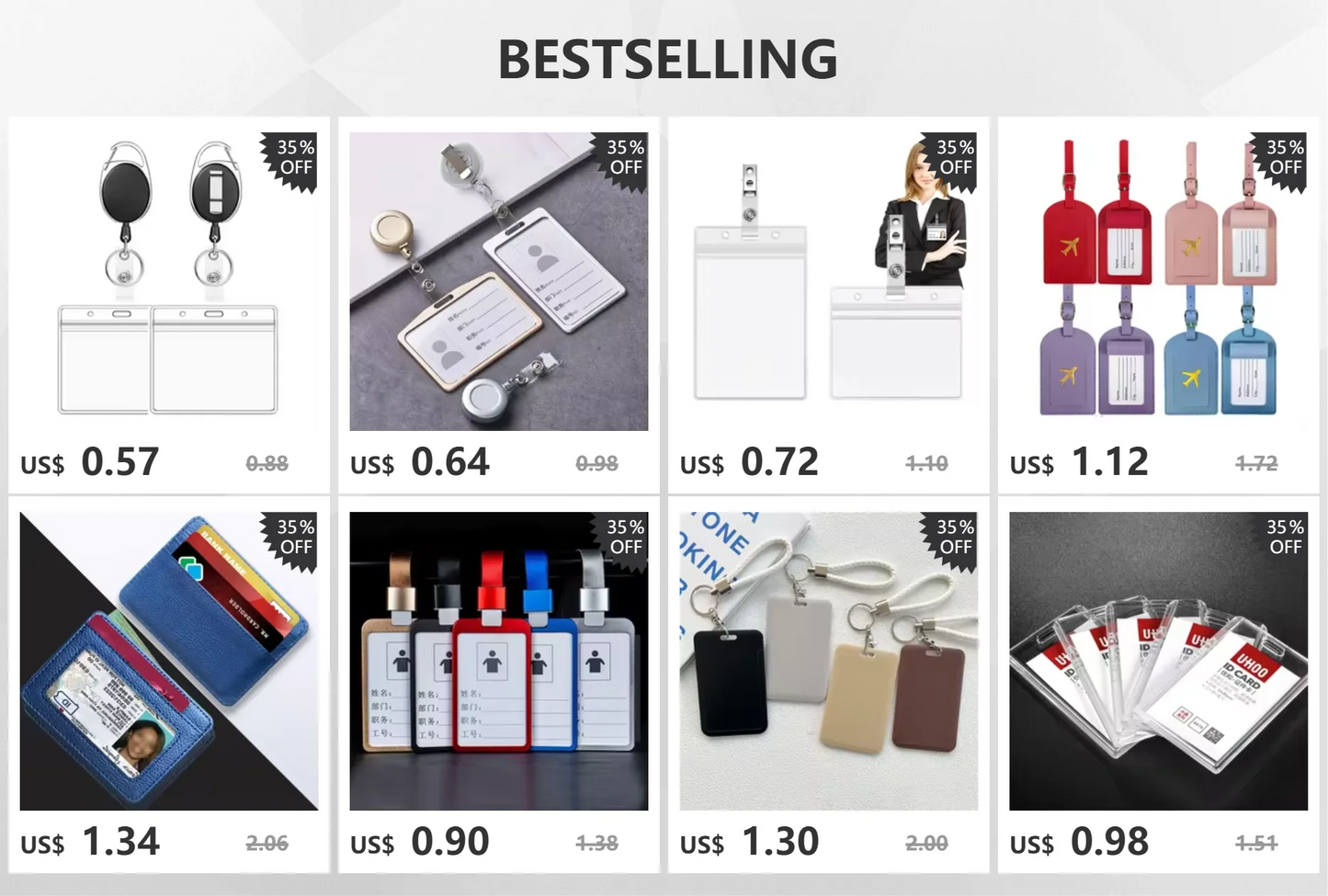 1 Pcs Aluminum Alloy Card Cover Case Bank Business Work Card Holder with ABS Retractable Badge Reel Credit ID Card Badge Bag Beauty World Shop