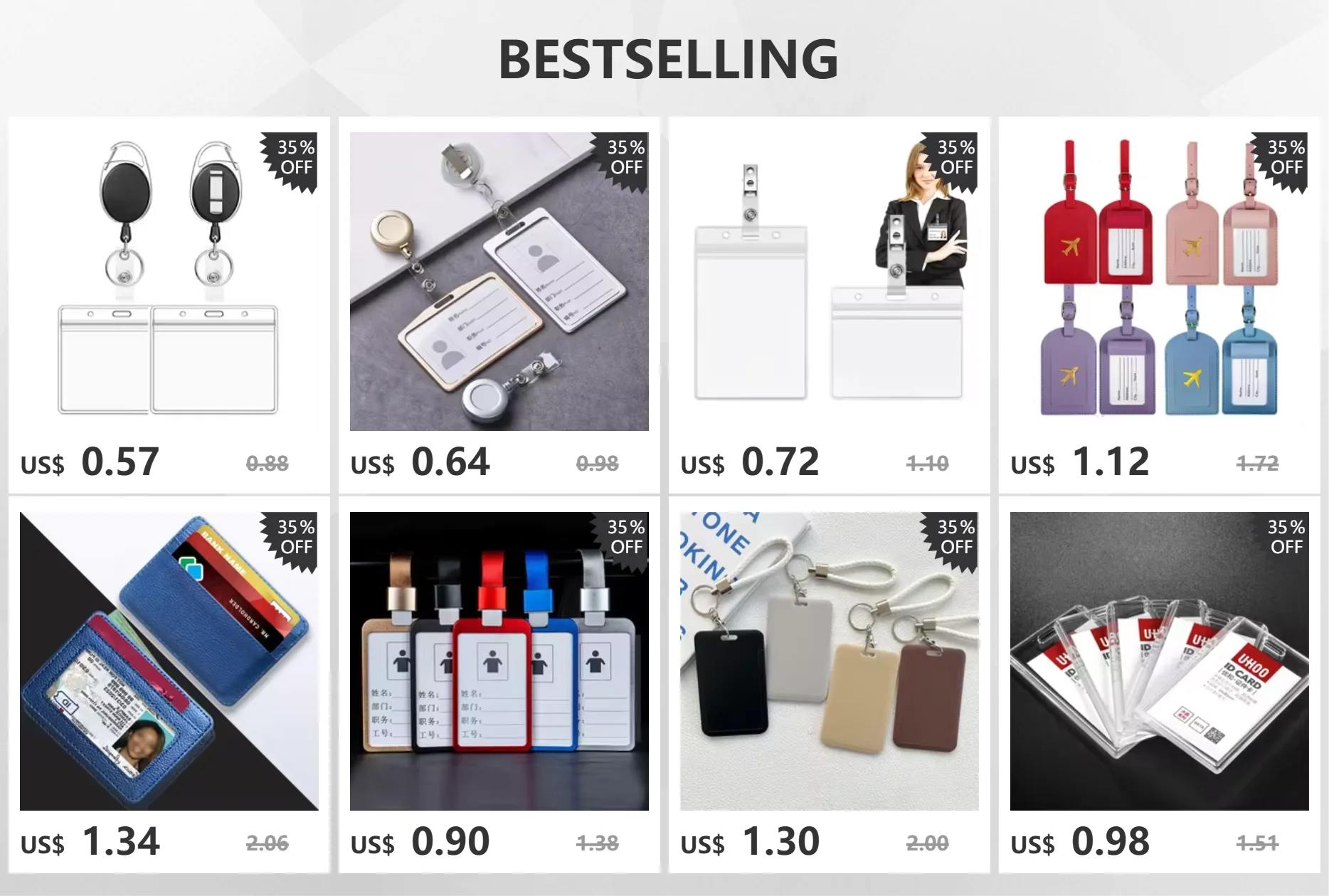 1 Pcs Aluminum Alloy Card Cover Case Bank Business Work Card Holder with ABS Retractable Badge Reel Credit ID Card Badge Bag Beauty World Shop