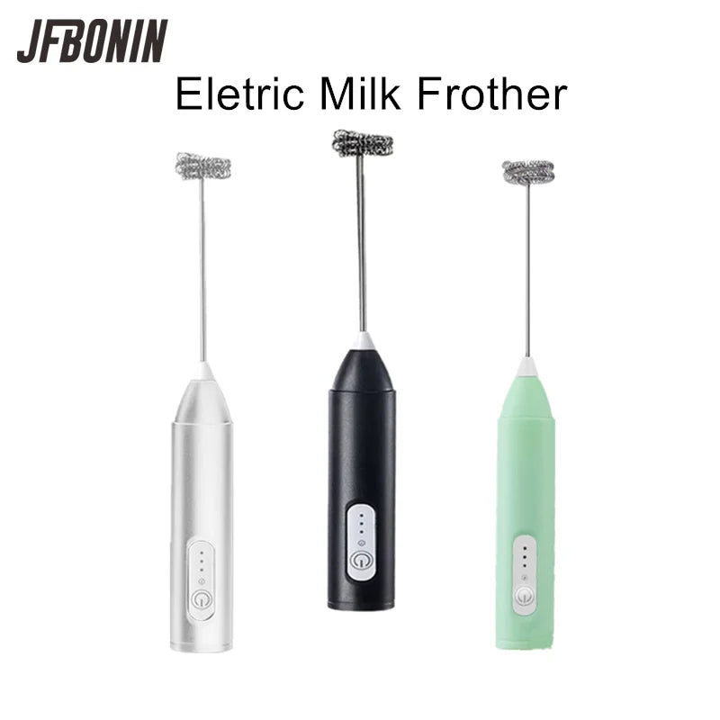 Wireless Milk Frothers Electric Handheld Blender Electrical Mini Coffee Maker Whisk Mixer With USB For Coffee Cappuccino Cream Beauty World Shop