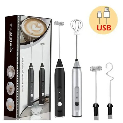 Portable Electric Milk Frothers Handheld Blender USB Mini Coffee Maker Whisk Mixer Cappuccino Cream Egg Beater Food Blender Beauty World Shop