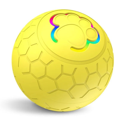 Smart Dog Toy Ball Electronic Interactive Pet Toy Ball USB Automatic Bouncing Rolling Toy Ball With RGB Lights Puppy Cat Product Beauty World Shop