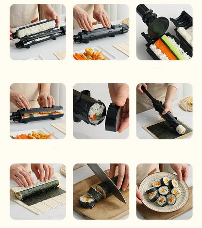 Sushi Tools Quick Make Japanese Roller Rice Vegetable Meat Roll Sushi DIY Sushi Making Machine Kitchen Supplies Beauty World Shop