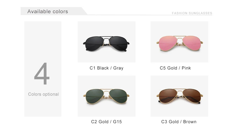 KINGSEVEN Pilot Alloy Sunglasses Polarization UV400 Anti-reflection Full Frame Parsnip Glasses Women Retro Luxury Eyewear Beauty World Shop