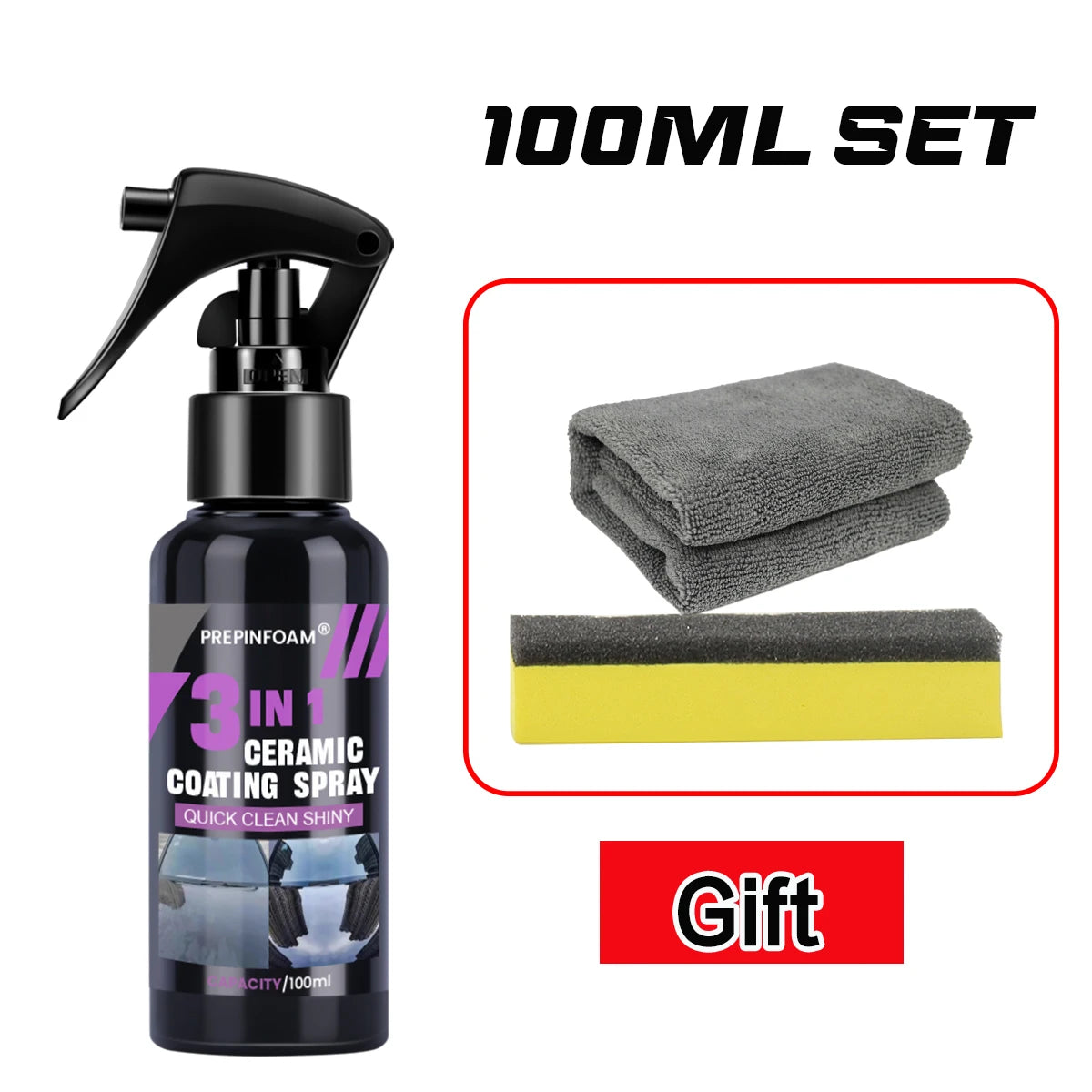 3 in 1 Car Ceramic Nano Coating Liquid Coatin Nano Crystal Hydrophobic Layer Polishing Paint Coating Agent Polish Nanos Coatings Beauty World Shop